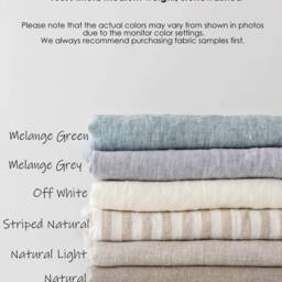 Linen Bed Set - Duvet Cover & 2 Pillow Covers Stonewashed Bedding Queen King Custom Sizes Great New Home Gift - thumbnail 4