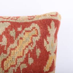 Handwoven Turkish Kilim Lumbar Pillow Bohemian Home Decor - 16x24 Inch - thumbnail 3