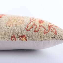Handwoven Turkish Kilim Lumbar Pillow Bohemian Home Decor - 16x24 Inch - thumbnail 4