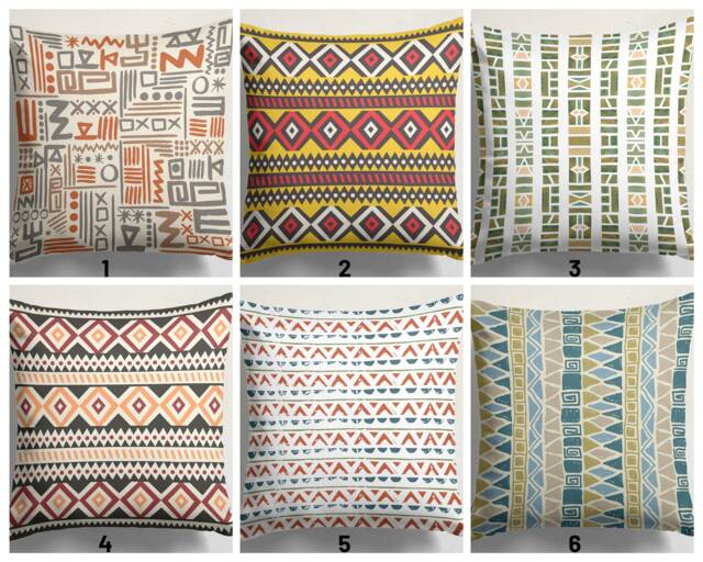 Kilim Ethnic Rug Cushion Cover-Aztec Print Pillow Case-Authentic Turkish Kilim Top-Farmhouse Style Home Decoration-Housewarming Gift - image 1