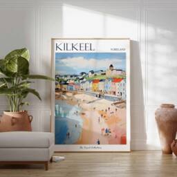 Kilkeel Travel Poster Northern Ireland Coastal Art Print - thumbnail 2