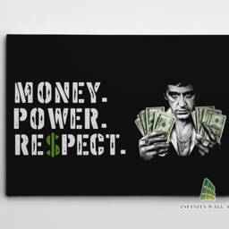 Scarface Al Pacino Motivational Quote Canvas Art Wall Mafia Gangster Photo Print Picture Framed Home Decor -E228 - thumbnail 2