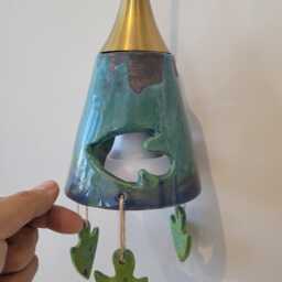 Ceramic Handmade Fish Pendant Lamp. One Of A Kind - thumbnail 2