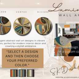 Olive & Gold 3D Metal Wall Art - Circular Aluminum Sculpture Sculptural Decor For Contemporary Spaces - thumbnail 3