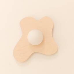 Organic Wooden Wall Light With Glass Globe Pens??e S - thumbnail 3