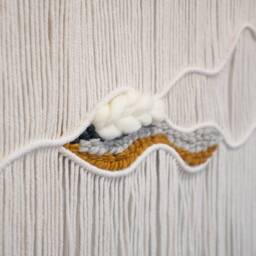 Large Macraweave Woven Macrame Wall Hanging Tapestry/Colorful Weaving Art Fiber Decor - thumbnail 3