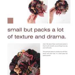 "Woven Wall Hanging - Round Weaving/Fiber Art - ""Sultry" - thumbnail 3
