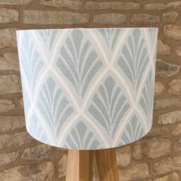 Handmade in Laura Ashley Fabric - Florin-Duck Egg Lampshade - thumbnail 4