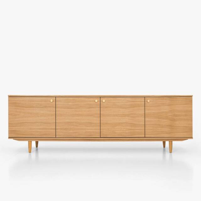 Mid-Century Sideboard, Dresser, Commode, Credenza Made Of Oak Vaneer - Livlo D-S08 - image 1