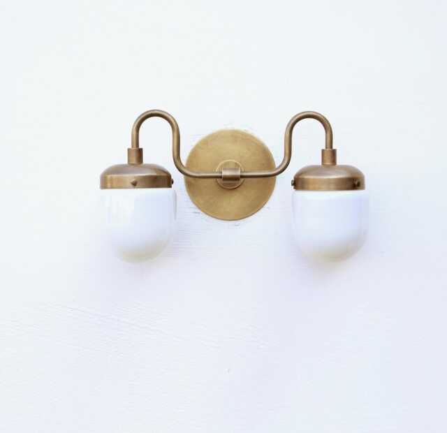 Bathroom Vanity, Vanity Fixture, Mid Century Brass Wall Sconce Light, Ul Listed Lm1 No.0039 - image 1