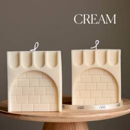 Big Arch Soy Wax Candle Handmade Decorative Unscented Candle - thumbnail 3