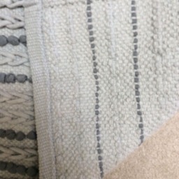 Beautiful Rag Rug/Chindi Floor J Scandinavian Area Rug, Boho Chic Hippie Rugs Multi Color Scrap Cotton Puff Desighn /Grays - thumbnail 3