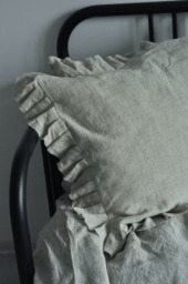 Rustic Home Decor Linen Pillow Covers, Bedroom Decor, Body Cover, Farmhouse Pillow, Throw Pillows, Floor Denim Bedding - thumbnail 1