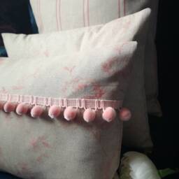 French Country Faded Roses Cushion Cover. Rustic Decor - thumbnail 2