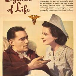 Reprint Of A Vintage Ww2 Female Nurse Recruiting Poster - Unrestored - thumbnail 2