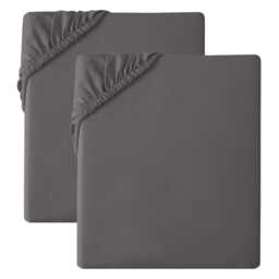 2 Pack Fitted Sheet Soft Microfibre Bed Sheets, Wrinkle Resistant, Breathable & Easy Care Elasticated Corners For Secure Fit - thumbnail 3