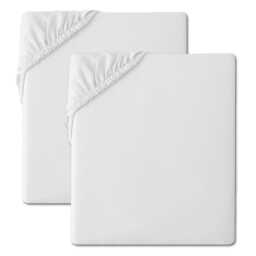 2 Pack Fitted Sheet Soft Microfibre Bed Sheets, Wrinkle Resistant, Breathable & Easy Care Elasticated Corners For Secure Fit - thumbnail 2