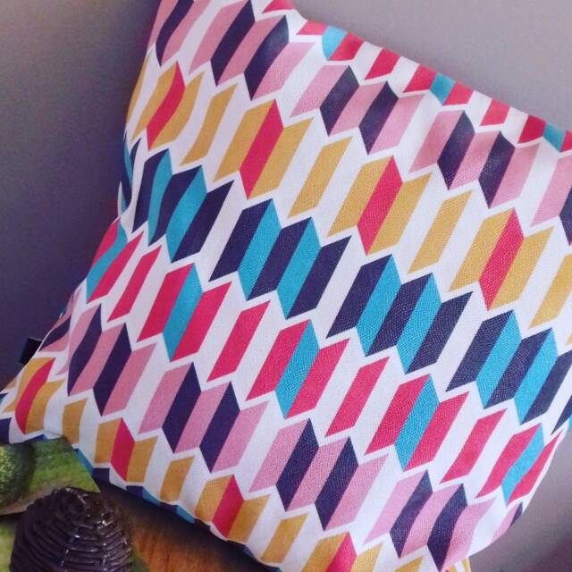 Pillow, Pillow Cover, Colurful Cover, Cushion Cover, Design Fabric, Custom, Decorative Pillow, Unique Design, 16x16 Inch - image 1