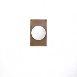 Wall Sconce/Flush Mount Ceiling Light, Mid Century Sconce/Ceiling Light With White Glass Shade, No. Ppq4 No.0107 - thumbnail 3