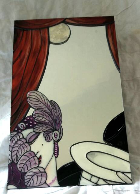 An Art Deco Inspired Original Mirror Design 30 X 50 cm - image 1