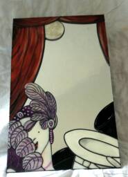 An Art Deco Inspired Original Mirror Design 30 X 50 cm - thumbnail 1