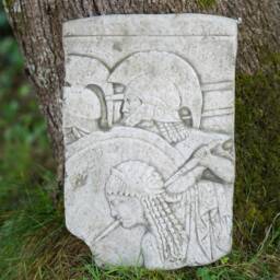 Greek Stone Hanging Plaque - Sparta Roman Grecian Outdoor Statue Decor Garden Ornament Classical Large Gift - thumbnail 1
