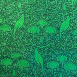 Zoffany Printed Green 100% Silk Cushion Cover, Art Nouveau, Throw Pillow Homeware Decor - thumbnail 3