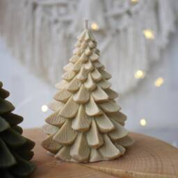 Christmas Tree Candle, Gift Decor, Housewarming Gift, Decorations, Beautiful & Home Decor - thumbnail 2