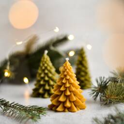 Christmas Tree Candle, Gift Decor, Housewarming Gift, Decorations, Beautiful & Home Decor - thumbnail 3