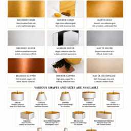 New Handmade Camel Colour Drum Velvet Lamp Shade & Pendant Light With Metallic Panels Lining Suitable For Both Ceilings Tables - thumbnail 4