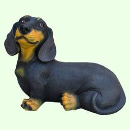 Dachshund Memorial Garden Statue Dog Keepsake Souvenir Sympathy Gift Pet Loss Indoor Outdoor Sculpture Animal Grave Decor Loving Memory