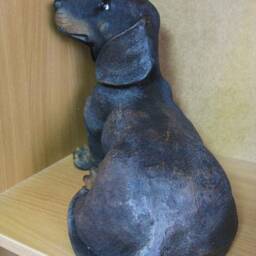 Dachshund Memorial Garden Statue Dog Keepsake Souvenir Sympathy Gift Pet Loss Indoor Outdoor Sculpture Animal Grave Decor Loving Memory - thumbnail 2