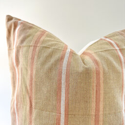 Brown Tribal Hemp Hand Woven Natural Dye Color Pillow Cover - thumbnail 1