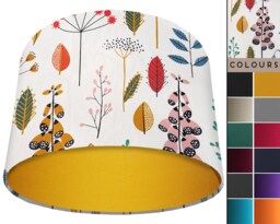 Floral Scandi Lampshade Modern Ceiling Or Table Light Shade
