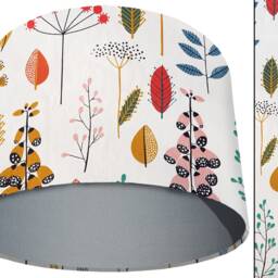 Floral Scandi Lampshade Modern Ceiling Or Table Light Shade - thumbnail 2