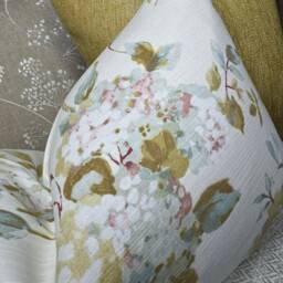 "Floral Lumbar Pillow Cover, Scatter Cushion Cover For Sofa Or Bed, Decorative Throw - Cotton Designer Fabric, 12"" X 20" - thumbnail 3