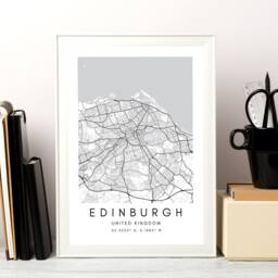 Edinburgh Map Art Print Download - City Poster Street Printable Modern Custom Wall - thumbnail 3