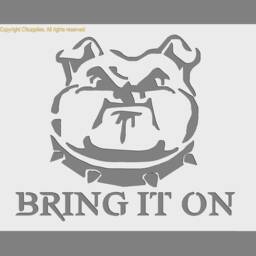 Bulldog Mylar Stencil Furniture, Wall, & Craft Template - thumbnail 3