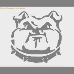 Bulldog Mylar Stencil Furniture, Wall, & Craft Template - thumbnail 2