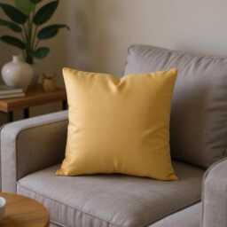 Mustard Yellow Gold Velvet Cushion Cover - Size Choice, Matt Square & Lumbar Pillows - thumbnail 2