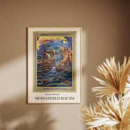 Mohammed Racim Art Print Algerian Artist, Colourful Wall - thumbnail 2