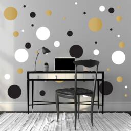 Multi-Size Polka Dot Wall Decals - Custom Vinyl Nursery Decor - thumbnail 3