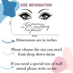Quote Wall Vinyl Decal - Stickers Eye Decals Murals For Girl Room Beauty Salon Art Decor Make Up Sm94 - thumbnail 3