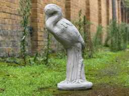 Elegant Heron Sculpture Stone Garden Bird Statue Outdoor Crane Ornament Realistic Yard Art For Nature Lovers Lawn Decoration Lover Gift - thumbnail 1