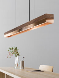 Pendant Lamp - Walnut & Copper Dining Room Gantlights Led