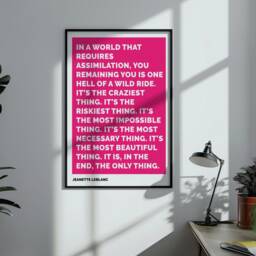 Art For Brave Souls - Bold Typography Wall Courage, Authenticity, Resilience, Self-Love & Staying True To Yourself - thumbnail 2