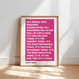 Art For Brave Souls - Bold Typography Wall Courage, Authenticity, Resilience, Self-Love & Staying True To Yourself - thumbnail 1