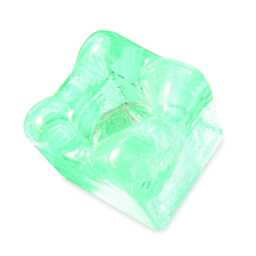 Ice Cube Tea Light Holder 8x8, Recycled Glass Candle - thumbnail 4