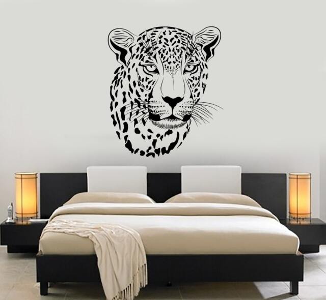 Wall Vinyl Decal Cheetah Ethnic Decor Leopard African Mural 1471Dz - image 1