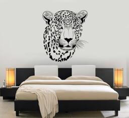 Wall Vinyl Decal Cheetah Ethnic Decor Leopard African Mural 1471Dz - thumbnail 1